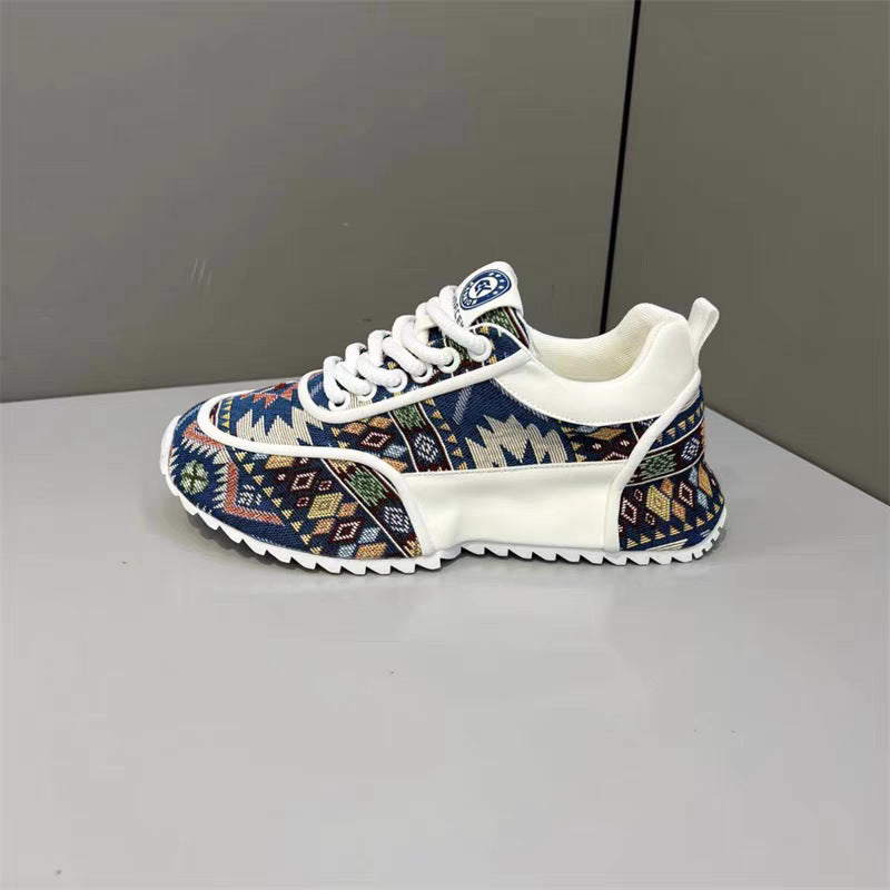 Summer Soft Bottom Lace-Up Cloth Dad Shoes - Men's Casual Leisure Sneakers