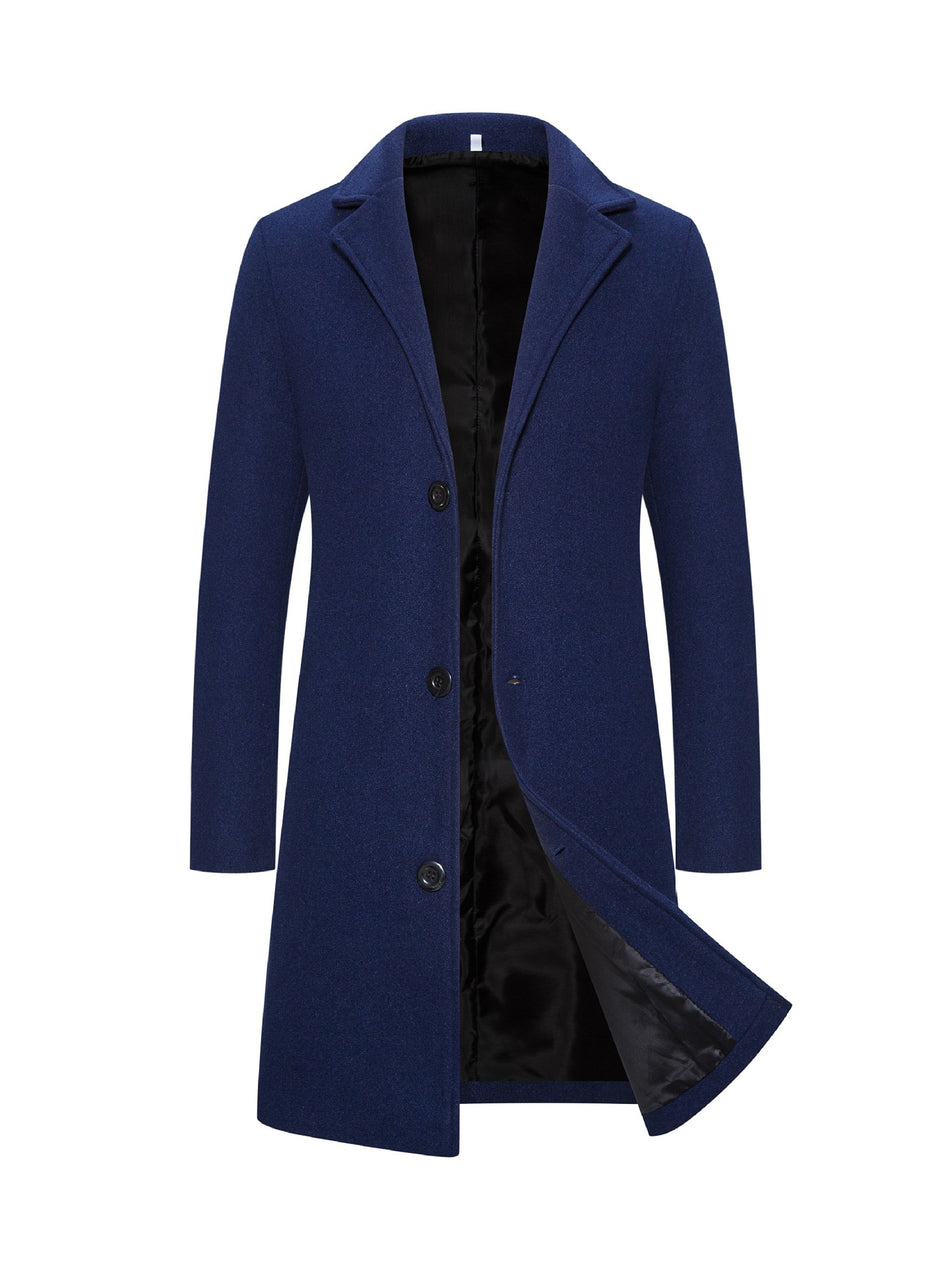 Woolen Plus Size Casual Style Coat