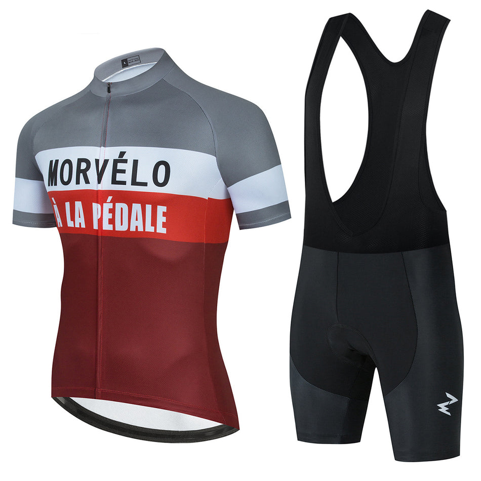 Men's Summer Cycling Jersey Suit - Breathable Short Sleeve Bicycle Sportswear Set