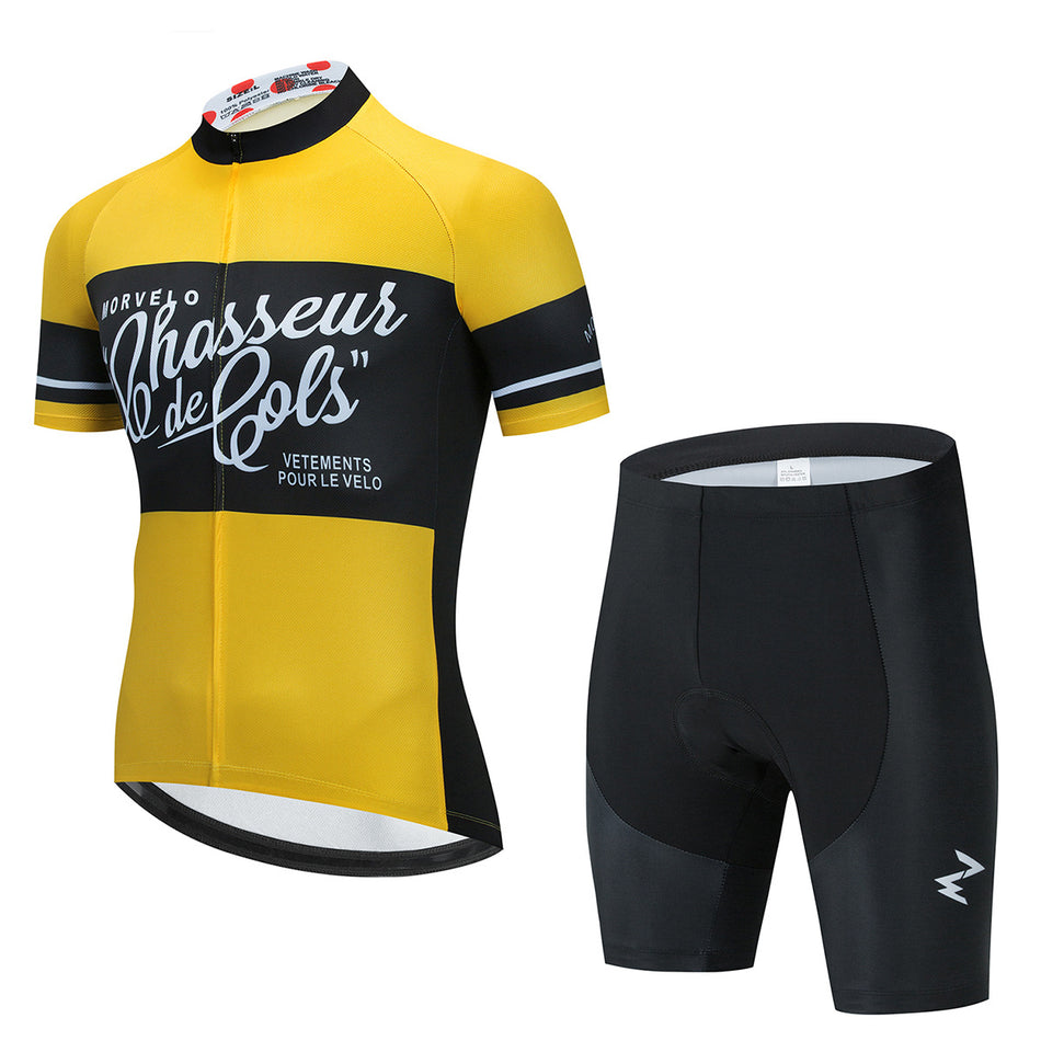 Men's Summer Cycling Jersey Suit - Breathable Short Sleeve Bicycle Sportswear Set