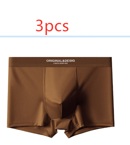 Men's Ice Silk Satin Boxers | Lightweight Breathable Summer Underwear Shorts