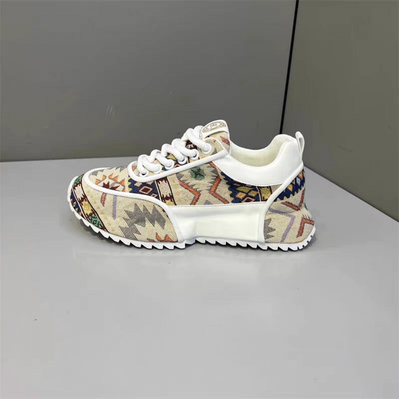 Summer Soft Bottom Lace-Up Cloth Dad Shoes - Men's Casual Leisure Sneakers