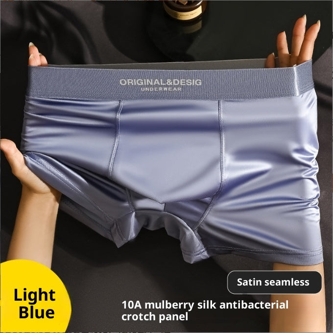 Men's Ice Silk Satin Boxers | Lightweight Breathable Summer Underwear Shorts