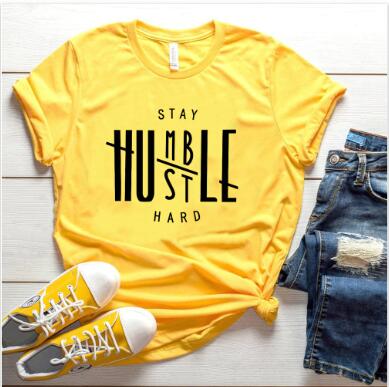 Stay Humble Hustle Hard T-Shirt - Men's Motivational Cotton Graphic Tee