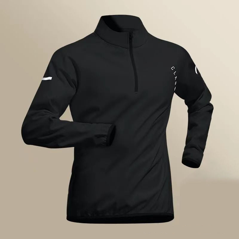 Men's 4-Piece Ice Silk Fitness Set - Quick Dry Summer Sportswear with Long Sleeve Shirt, Shorts & Pants