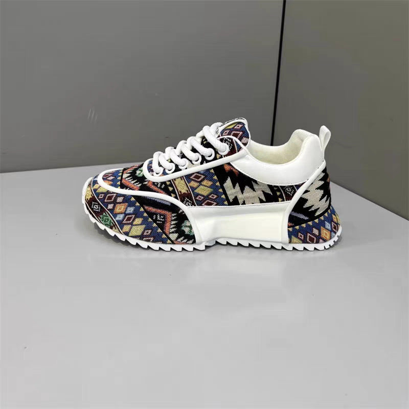 Summer Soft Bottom Lace-Up Cloth Dad Shoes - Men's Casual Leisure Sneakers