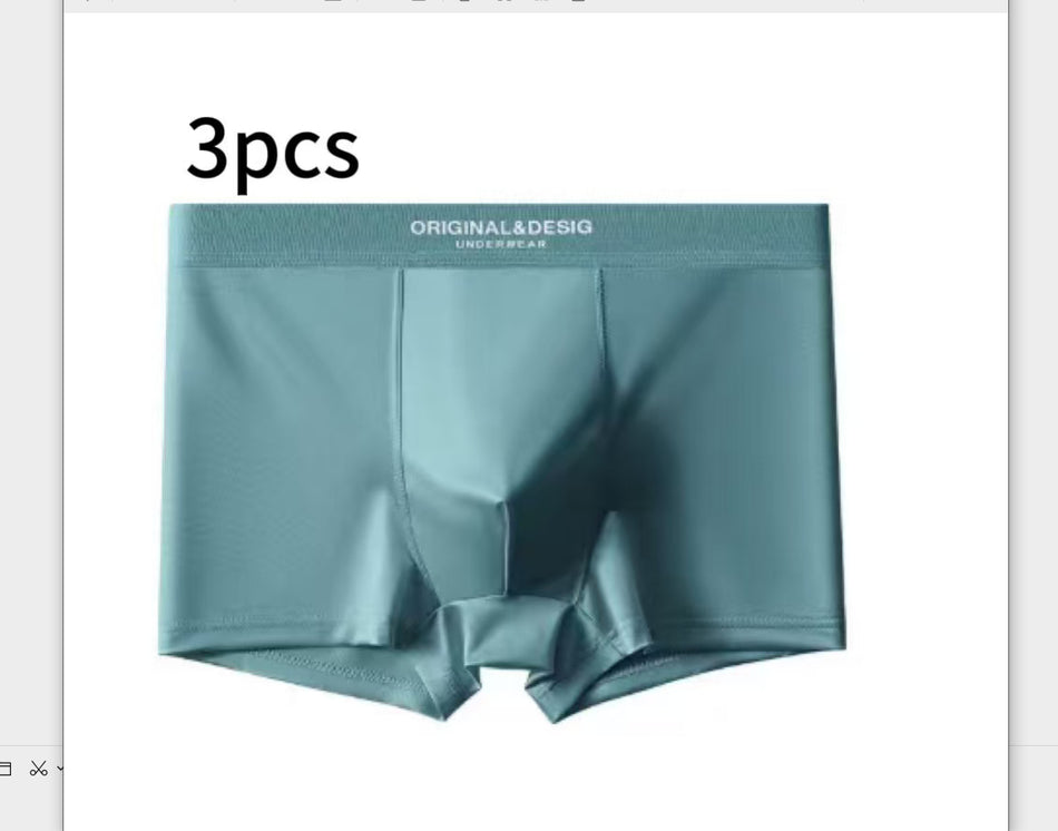 Men's Ice Silk Satin Boxers | Lightweight Breathable Summer Underwear Shorts
