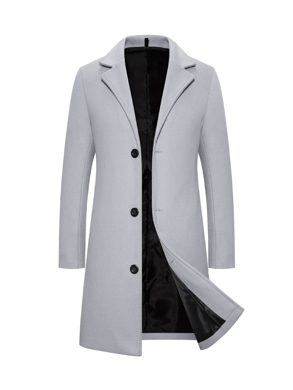 Woolen Plus Size Casual Style Coat