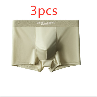 Men's Ice Silk Satin Boxers | Lightweight Breathable Summer Underwear Shorts