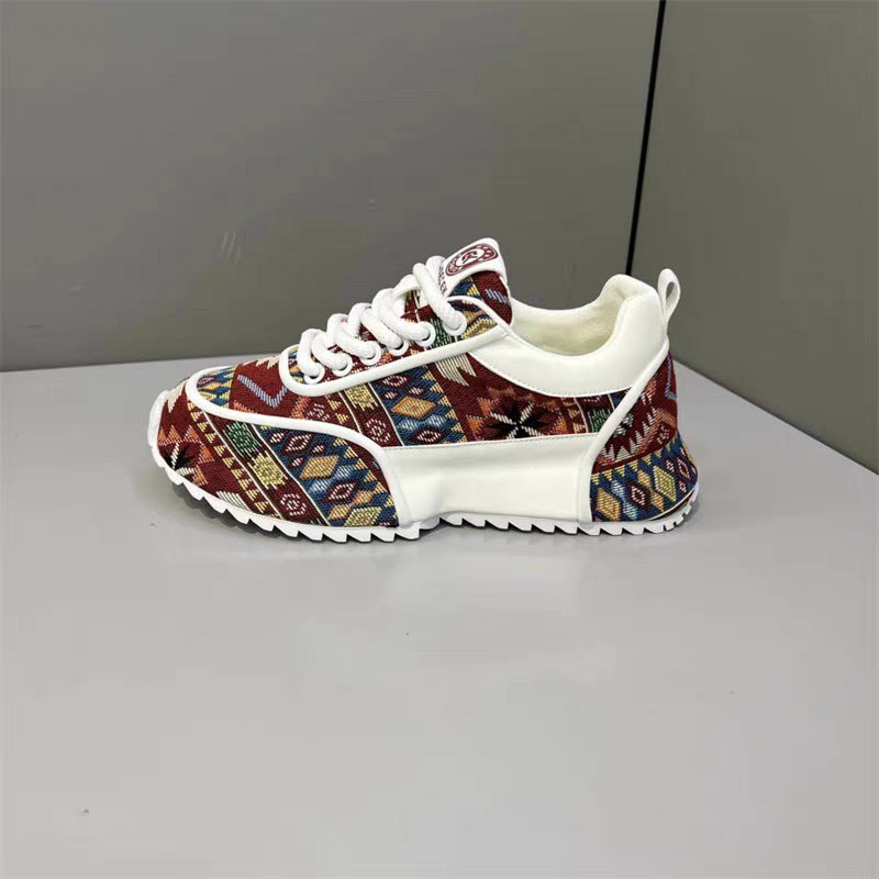 Summer Soft Bottom Lace-Up Cloth Dad Shoes - Men's Casual Leisure Sneakers